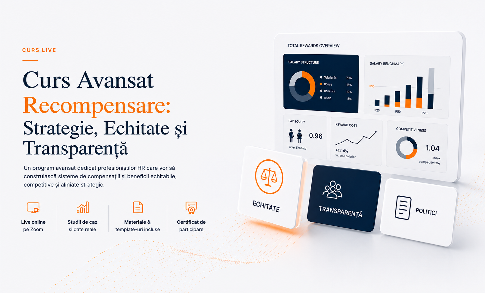 Curs live Avansat de Recompesnare: Strategie, Echitate și Transparentizare